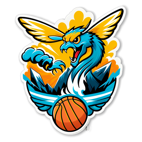 Nuggets vs Hornets Sticker