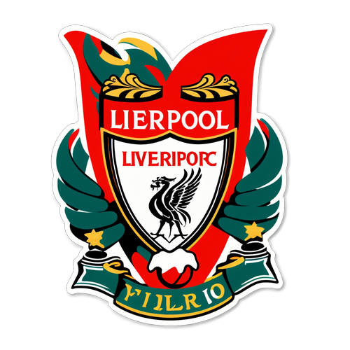 Desain Stiker Liverpool FC dengan 'You'll Never Walk Alone'