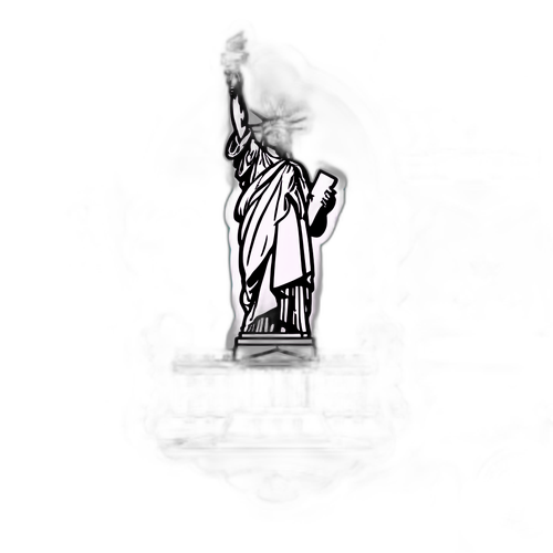 Berühmte Wahrzeichen der USA Sticker