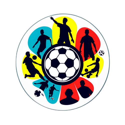 Rekaan Abstrak Pemain Sepak Bola