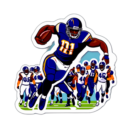 Pemain NFL Melakukan Lompatan Untuk Sentuhan