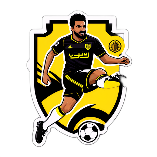 Autocolant tematic de fotbal: Al Ittihad vs. Al-Okhdood Club