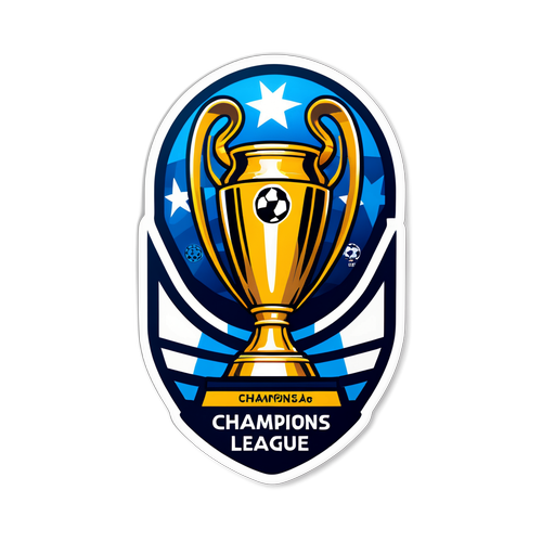 Nowoczesna Naklejka Ligi Mistrzów