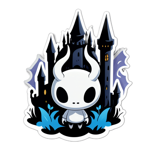 可愛的空洞騎士角色貼紙