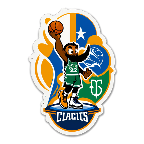 Sticker ng Boston Celtics at Orlando Magic