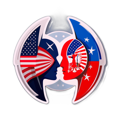 Illustration artistique des relations complexes entre la Russie et l'OTAN