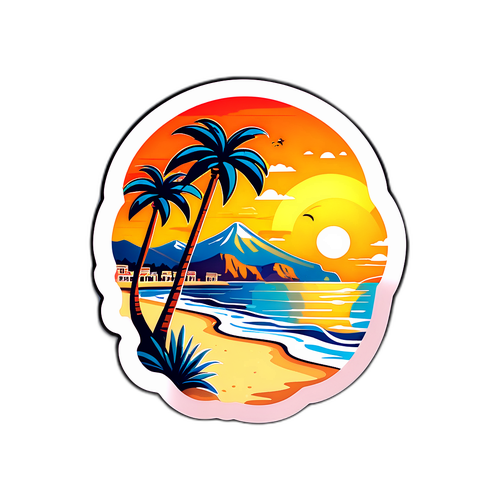 Antalya Plajı Manzarası