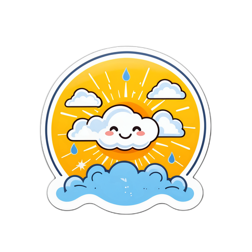 Pelekat Cuaca Ceria