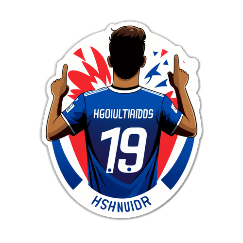 Koszulka HSV z fanami w tle