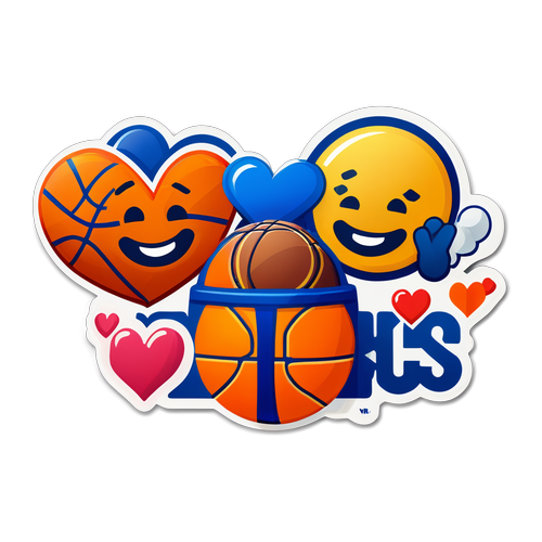 Un sticker que celebra el apoyo a los Pacers y Knicks