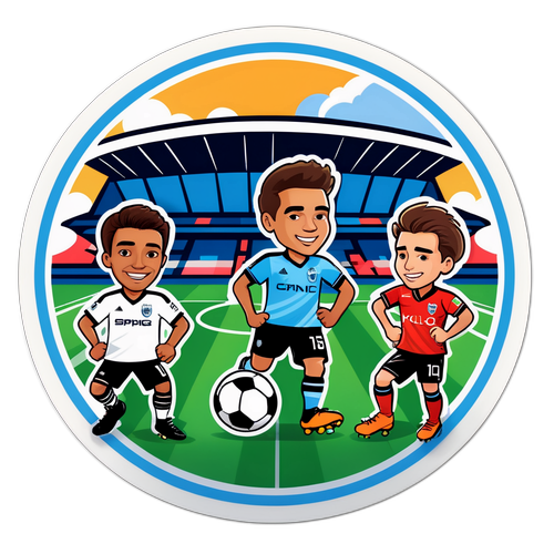 Soccer Match Fun Sticker