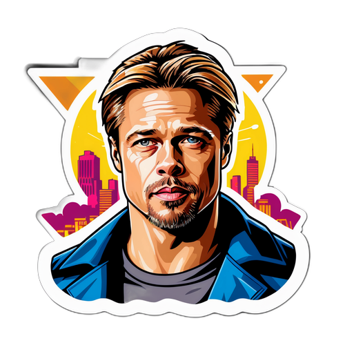 Brad Pitt jako superhrdina v městské krajině