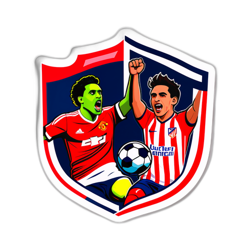 Sticker ya Mchezo wa Man Utd dhidi ya Atlético Madrid