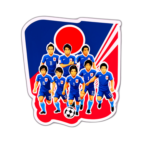 Sticker đội bóng đá Nhật Bản