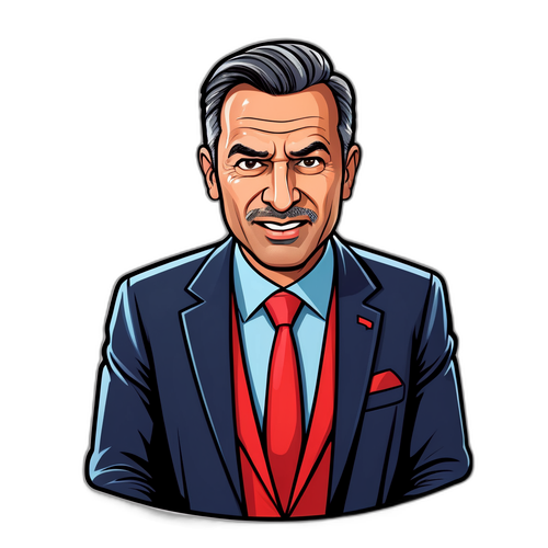 Haber Sunucusu Karikatürü