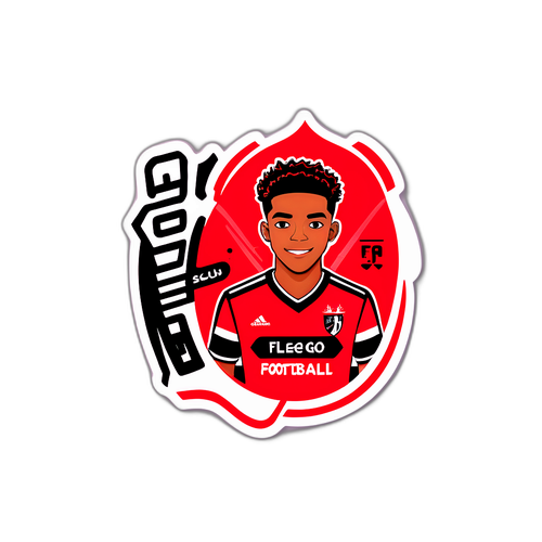 Desenho dos jovens talentos do Flamengo Sub 20