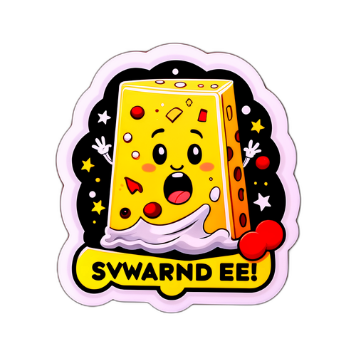 Lustiger Käse-Rückruf-Aufkleber