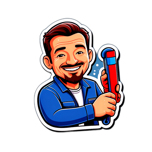 幽默的机械师和名人组合贴纸