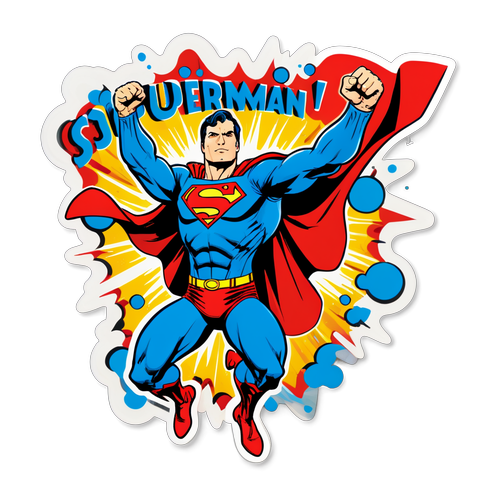 Super Kahraman Temalı Sticker