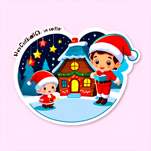 Sticker Festivo per 'Natale in casa Cupiello'