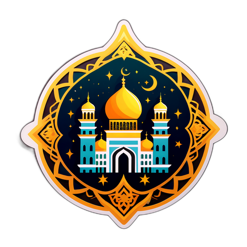 慶祝齊心與慈善的拉馬丹文化貼紙