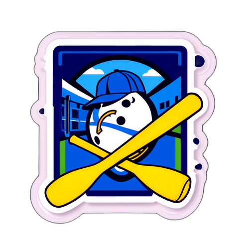 野球とバットのデザイン