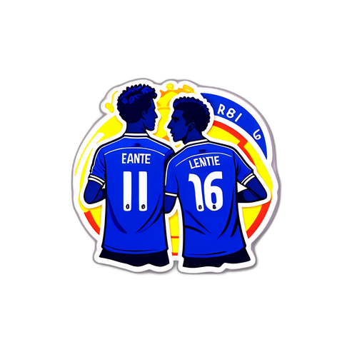 Sticker cu un moment din meciul Lefante - Real Madrid