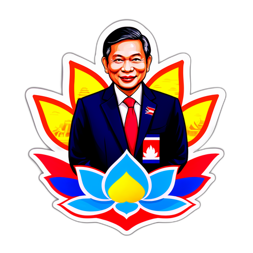 Makulay na Sticker ng Punong Ministro Paetongtarn Shinawatra