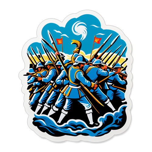 ¡Revive la Épica Batalla de Junín! Un Sticker que Captura el Valor y el Sacrificio de Nuestros Guerreros