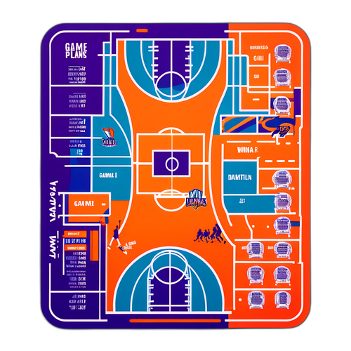 Artistikong Representasyon ng Basketball Court