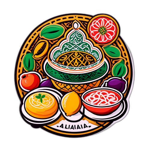 Наклейка, вдохновленная алжирской культурой