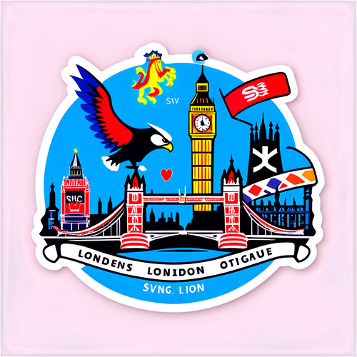 London jellegzetességei és Premier League csapatok logói