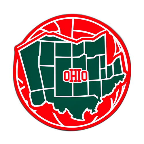 Ohio Basketball Success Court Sticker