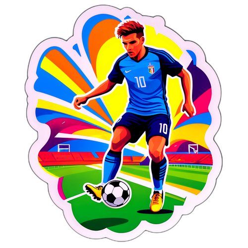 Giocatore di Calcio in Dribbling