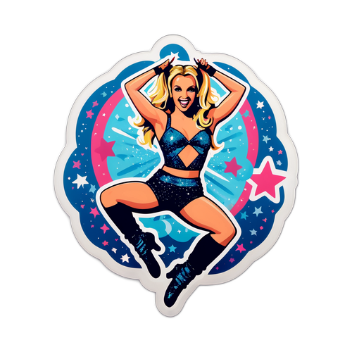 Autoadesivo di Britney Spears in Danza