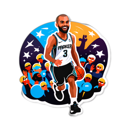 Un design dynamique de Tony Parker en tête d'équipe