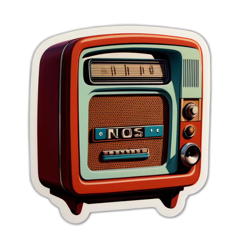 Retro Radio Sticker