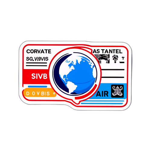 旅行愛好家のためのパスポートシール