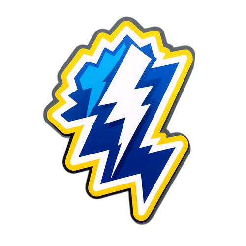 Sticker de Emelec con rayo