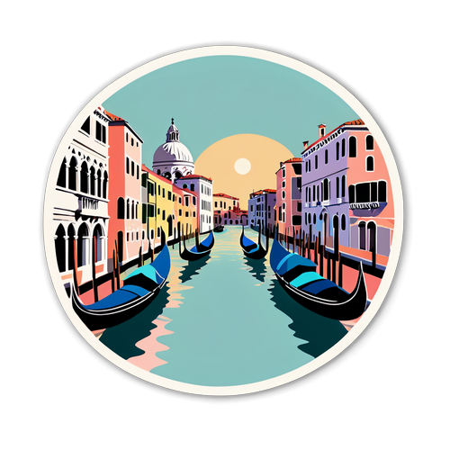 Menemukan Keindahan Tenang Venezia: Stiker Gondola yang Membawa Anda Berlayar dalam Mimpi!