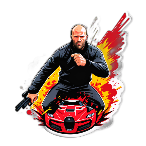 Action Sticker af Jason Statham