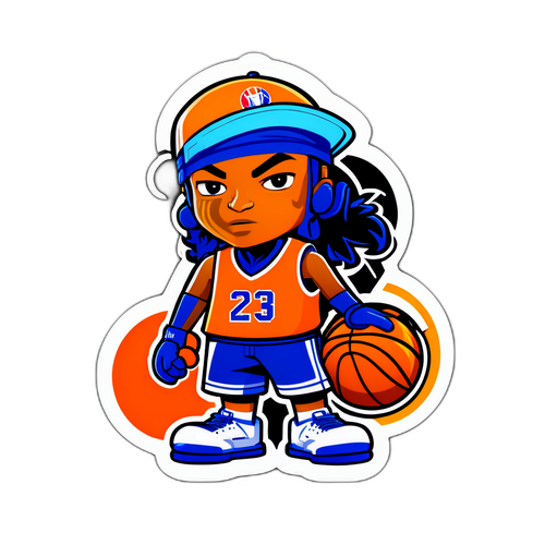 NBA 드래프트 캐릭터 디자인 스티커