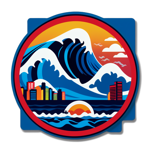 Onde e Skyline: Simbolo dell'Impatto Terremotoso in Giappone