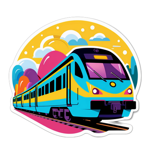 Création d'un train Ouigo avec des passagers joyeux