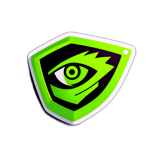 Autocollant NVIDIA avec une puce graphique stylisée