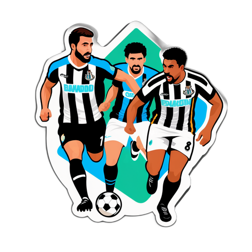 Sporty klistermærke til Newcastle vs. Bradford