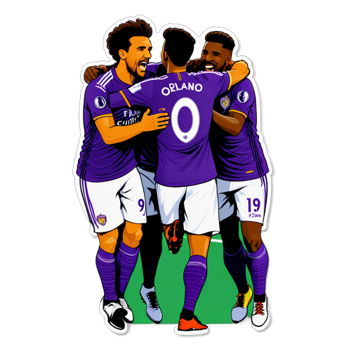 Orlando City Celebrando un Gol