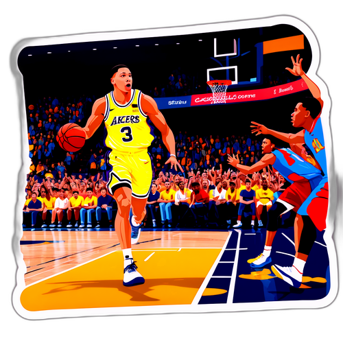 An Artistic Representation of a Basketball Player in Action