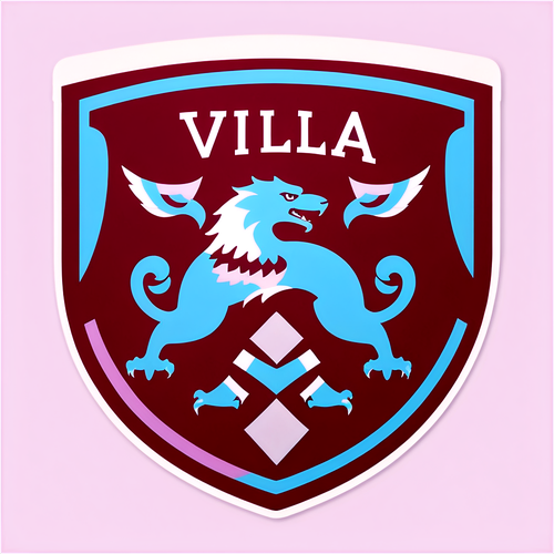 Magisk Møte: Aston Villa og West Hams Symboler Smelter Sammen i En Fantastisk Klistremerke!