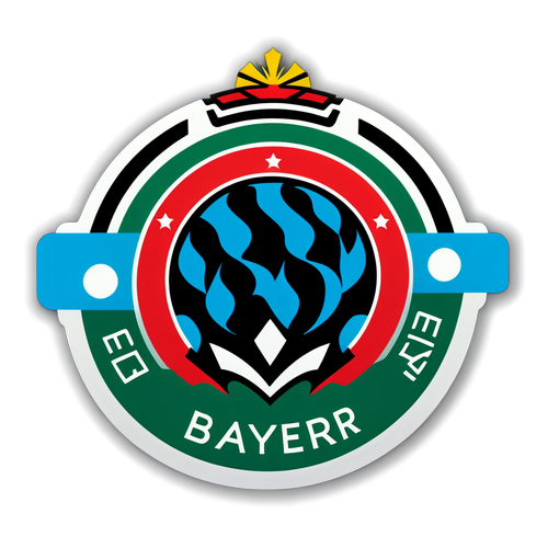 Sticker Energi Olahraga: Desain Modern Terinspirasi Emblem Bayer Leverkusen!